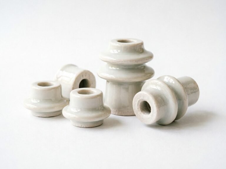 Machined ceramic nozzle profiles with stepped and flared bores