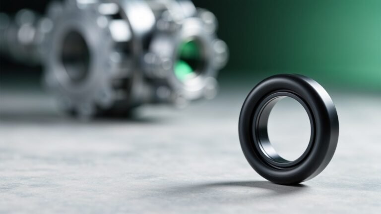 A machined ceramic seal ring together with its mating face