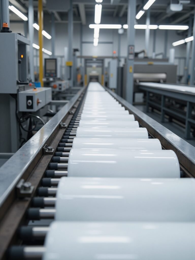 Ceramic tubes for lithium battery production lines