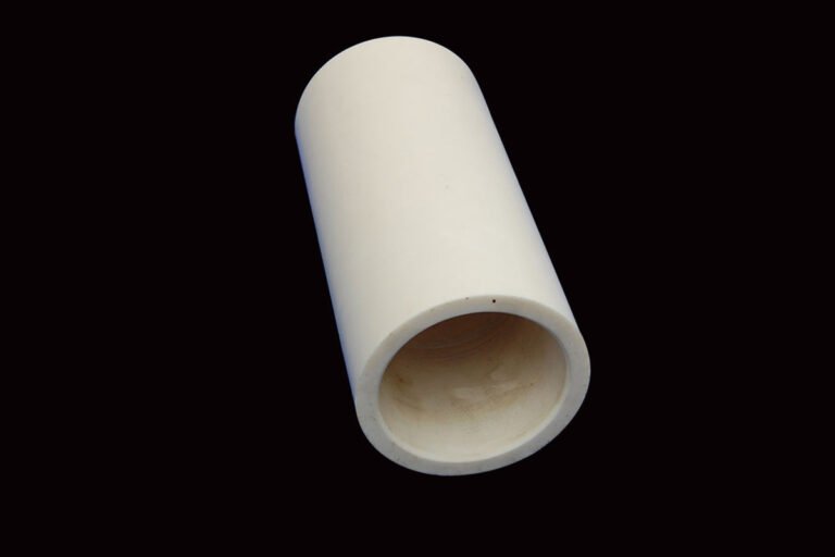 Machined ceramic tube with a ground bore
