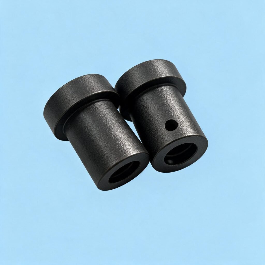 Black ceramic nozzle sleeves with flanges